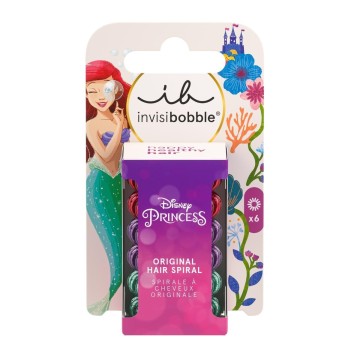 Invisibobble Original Hair Spiral Disney Princess Ariel 6 τεμάχια Invisibobble Original Hair Spiral Disney Princess Ariel 6 τεμάχια