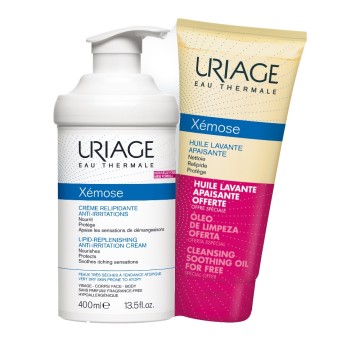 Uriage Promo Xemose Creme Relipidante Anti-Irritations 400ml & ΔΩΡΟ Huile Lavante Apaisante 200ml
