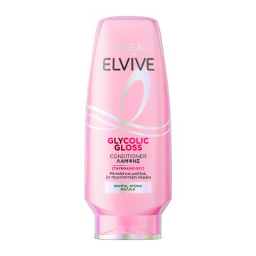 LOreal Paris Elvive Glycolic Gloss Conditioner Λάμψης, 300ml LOreal Paris Elvive Glycolic Gloss Conditioner Λάμψης, 300ml