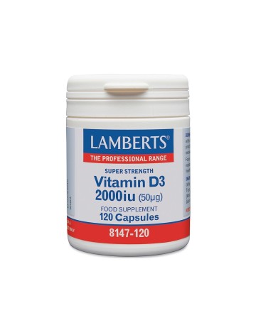 Lamberts D3 2000iu (50mg) 120 capsules