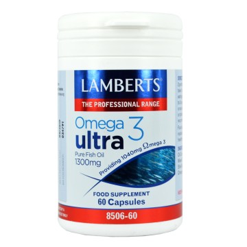 Lamberts, Ультрачистый рыбий жир с омега-3, 1300 мг, 60 капсул