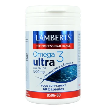 Lamberts, Aceite de pescado ultrapuro Omega 3, 1300 mg, 60 cápsulas