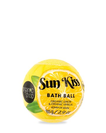 Organic Shop Bath Bomb Lemon & Vanilla, 85g
