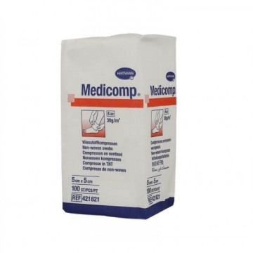Hartmann Medicomp non-sterile fleece pad 5x5cm 100pcs.