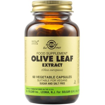 Solgar Экстракт листьев оливы Антиоксидант - антибактериальный 60 капсул