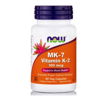 Now Foods MK-7 Vitamina K-2 100mcg 60 Capsule Veg