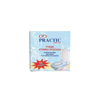 Practic Κάλυμμα Τουαλέτας μιας Χρήσης 15 τεμάχια Practic Κάλυμμα Τουαλέτας μιας Χρήσης 15 τεμάχια