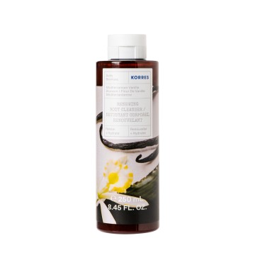 Korres Обновляющее очищающее средство для тела с цветком ванили 250 мл