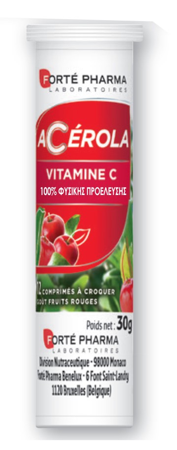 Forté Pharma Acerola Vitamin C 12 Chewable Tablets