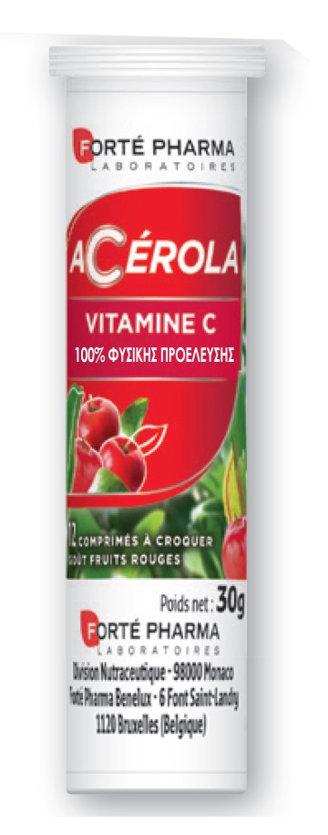 Forté Pharma Acérola Vitamine C 12 Comprimés à Croquer