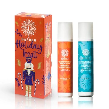 Garden of Panthenols Holiday Treat Gift Set Shower Cream Vanilla & Indian Cress 50ml & Shower Cream Ocean Wave & White Lilly 50ml