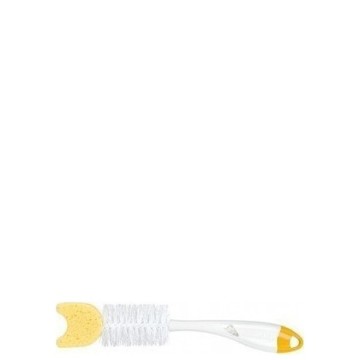 Nuk Bottle and Nipple Cleaning Brush 2 in 1 with Sponge Yellow