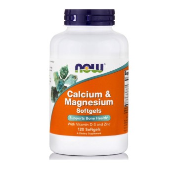Now Foods Calcium & Magnesium 120 Μαλακές Κάψουλες Now Foods Calcium & Magnesium 120 Μαλακές Κάψουλες