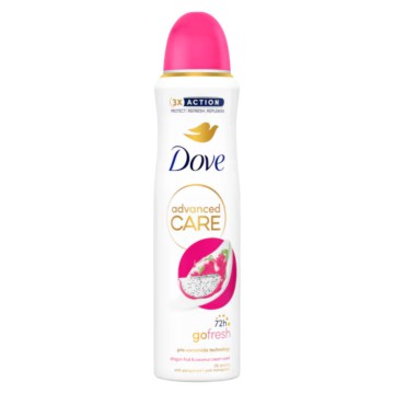 Dove Deo Spray Advanced Care 75h Dragon Fruit & Coconut Cream Scent...