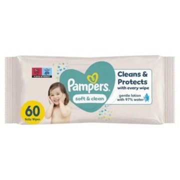 Pampers Wipes Soft & Clean 60 τεμάχια Pampers Wipes Soft & Clean 60 τεμάχια