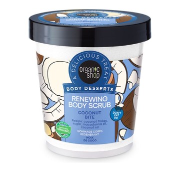Natura Siberica Organic Shop Body Desserts Gommage Corps Reweing Coconut Bite Gommage Corps Rajeunissant 450ml