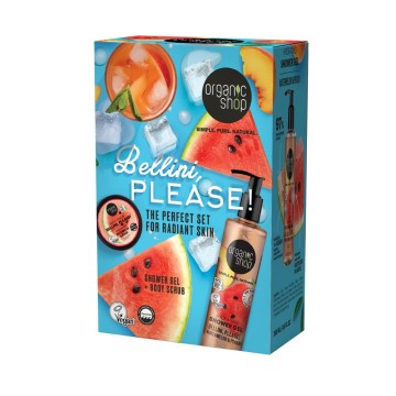 Organic Shop Promo Bellini Please! with Shower Gel, 280ml & Body Sc...