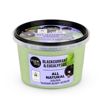 Organic Shop All Natural Sauna Sugar Body Scrub with Black Currant ...