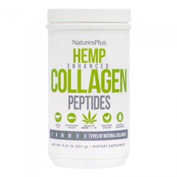 Natures Plus Hemp Enhanced Collagen Peptides 231gr