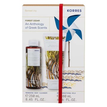 Korres Promo Forest Cedar Reνewing Body Cleanser 250ml & Body Smoot...