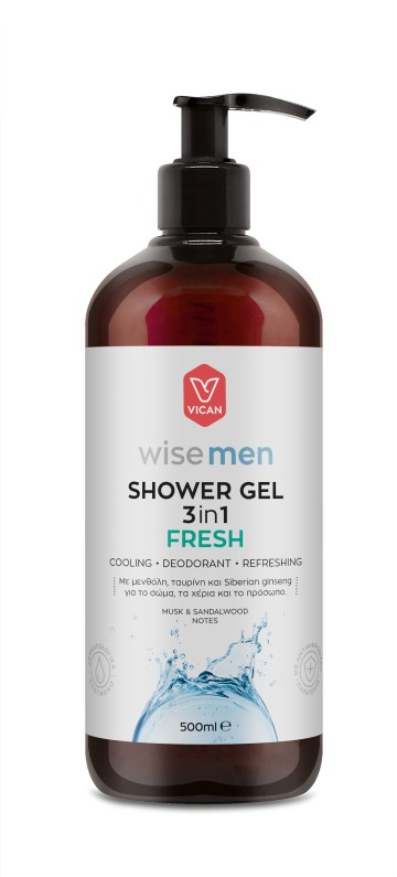 Vican Wise Men Shower Gel Fresh 500ml Vican Wise Men Shower Gel Fresh 500ml