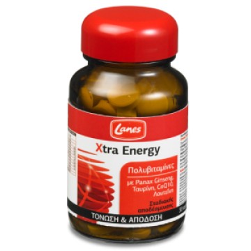 Lanes Мултивитамини Xtra Energy, 30 табл