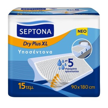 Septona Dry Plus XL Υποσέντονα  90x180cm 15τμχ