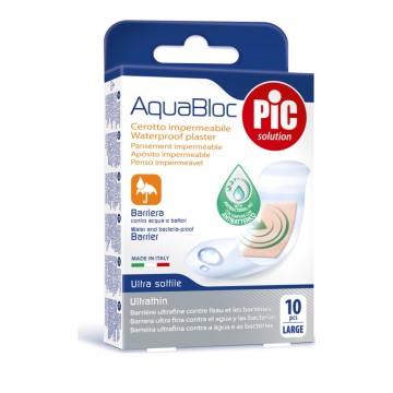 Pic Solution Aqua Bloc Antibacterial 25 x 72 mm 10 copë