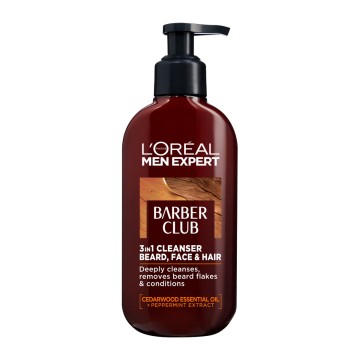 LOreal Men Expert BarberClub Beard, Face & Hair Wash 200ml