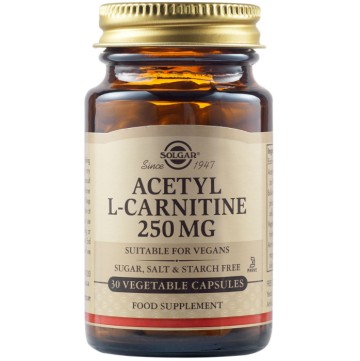 Solgar Acetyl-L-Carnitine 250mg 30 Κάψουλες