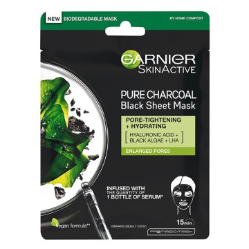 Garnier Pure Charcoal Черная тканевая маска 28гр
