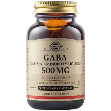 Solgar GABA 500Mg, 50 Vegetable Caps Solgar GABA 500Mg, 50 Vegetable Caps