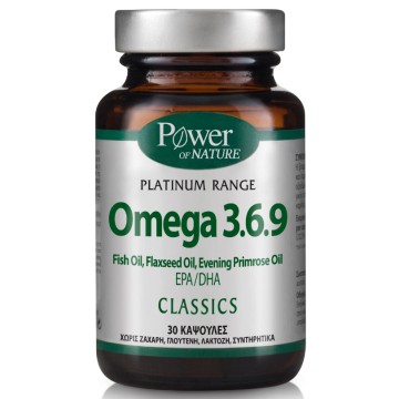 Power Health Classics Platinum Omega 3.6.9. Καρδιά-Εγκέφαλος-Χοληστερίνη-Όραση 30 Κάψουλες