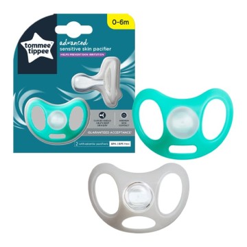 Tommee Tippee Sucettes Silicone SENSITIVE 0-6m (2pcs)