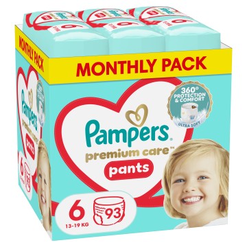 Pampers Monthly Premium Care Pants No6 (15+kg) 93τμχ