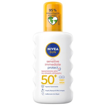 Nivea Sun Spray Babies & Kids Sensitive Protective 5 в 1 50+SPF 200 мл