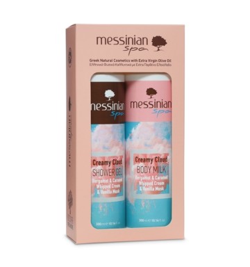 Messinian Spa Promo Creamy Cloud with Shower Gel, 300ml & Body Milk... Messinian Spa Promo Creamy Cloud with Shower Gel, 300ml & Body Milk...
