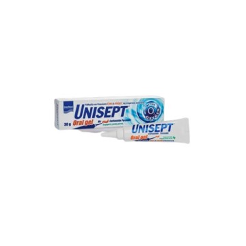 Intermed Unisept Oral Gel Почиства и лекува язви и рани в устната кухина 30g