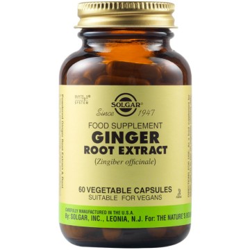 Solgar Ginger Root Extract, 60 Vegetable Capsules