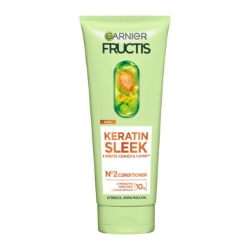 Garnier Fructis Keratin Sleek Conditioner Λείανσης και Λάμψης, 200ml Garnier Fructis Keratin Sleek Conditioner Λείανσης και Λάμψης, 200ml