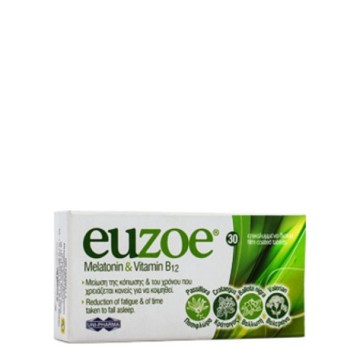 Uni-Pharma Euzoe Mélatonine & Vitamine B12 30 comprimés