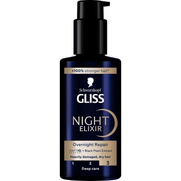 Schwarzkopf Gliss Night Elixir riparazione notturna 100 ml