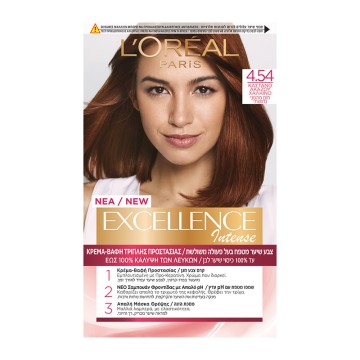 LOreal Excellence Creme No 4.54 Κόκκινο Βαφή Μαλιών 48ml