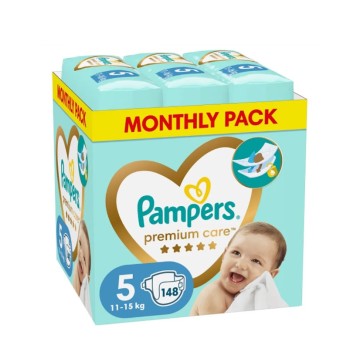 Pampers Monthly Premium Care No5 (11-16kg) 148τμχ