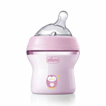 Chicco Natural Feeling Biberon Plastique Rose 2m+ 250ml