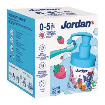 Jordan Kids 0-5 Toothpaste Pump, 150ml Jordan Kids 0-5 Toothpaste Pump, 150ml