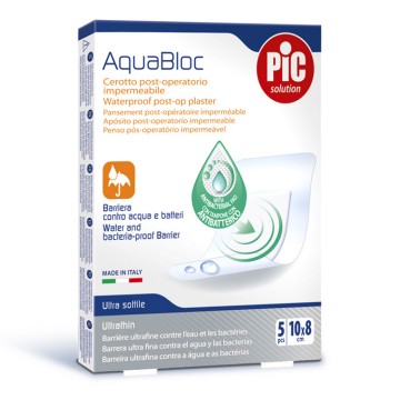 Pic Solution AquaBloc Gazes Stériles Adhésives Imperméables 10x8cm 5pcs