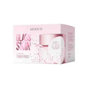 Kimoco Glass Skin Toner Pads, Εμποτισμένα Δισκία με Νερό Ρυζιού 60τμχ