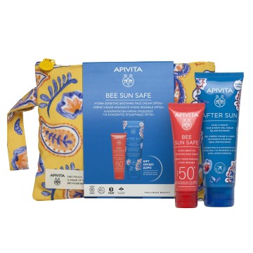 Apivita Promo Bee Sun Safe Hydra Sensitive Soothing Face Cream Spf50+ 50ml & After Sun 100ml