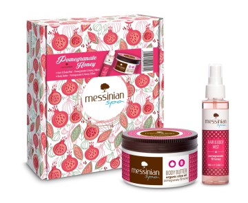Messinian Spa Promo Pomegranate Honey Hair & Body Mist, 100ml & Bod... Messinian Spa Promo Pomegranate Honey Hair & Body Mist, 100ml & Bod...